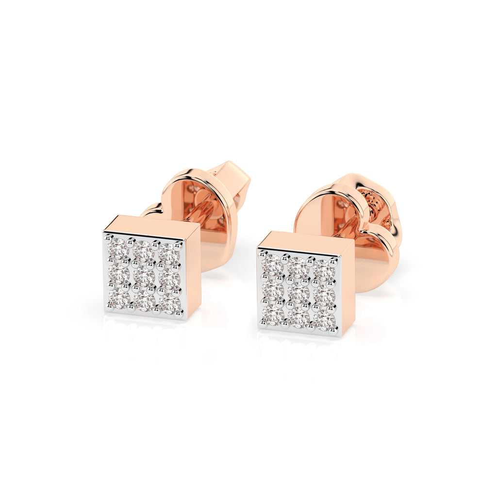 Illusion Earring (Round), 0.11 ct — 102-10063