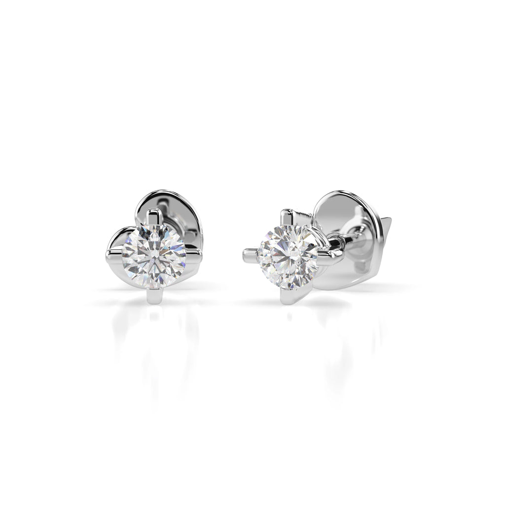 Solitaire Butterfly Earring (Round), 0.2 ct — 102-10025(3.0)