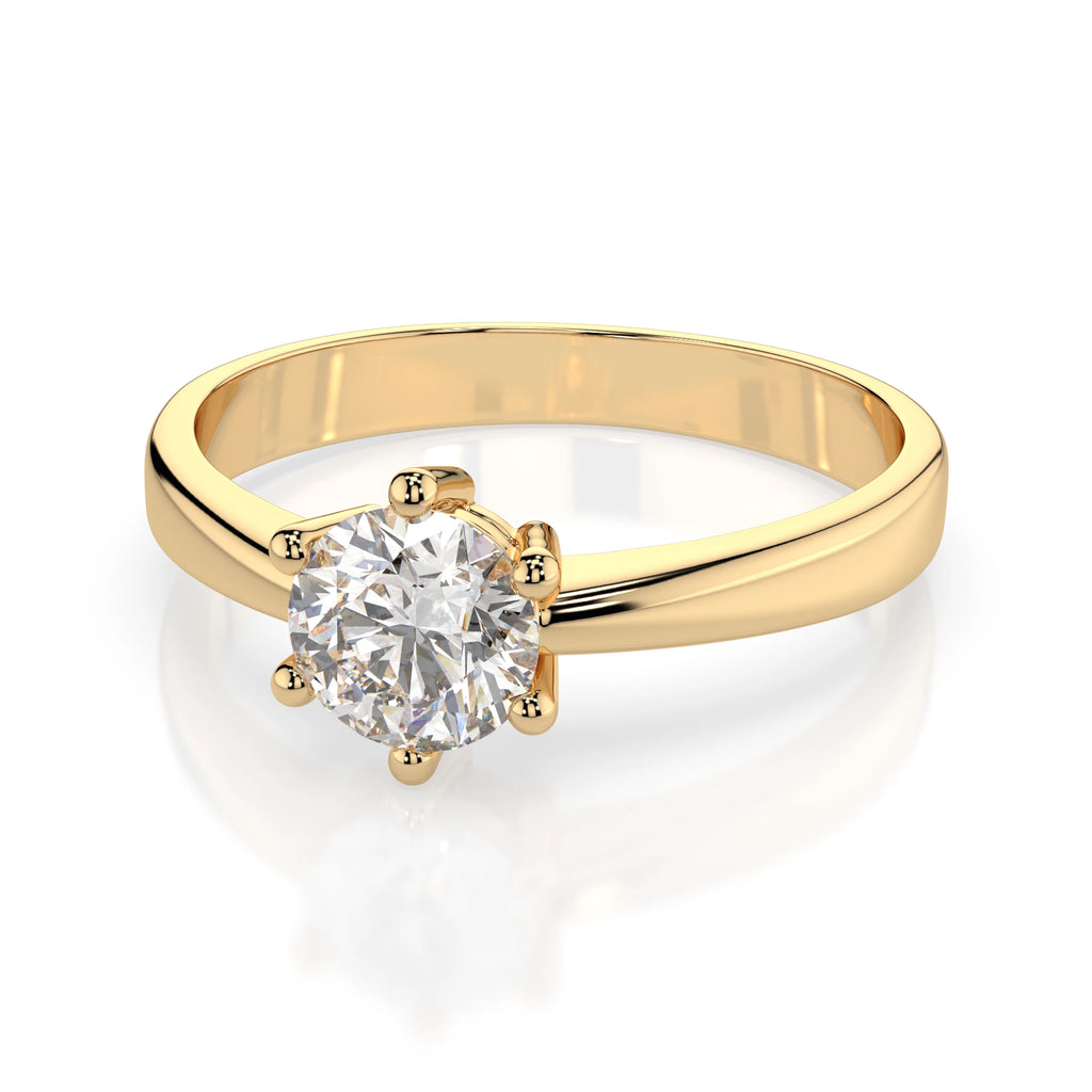Solitaire Ring (Round), 0.4 ct — 101-10151(4.7)