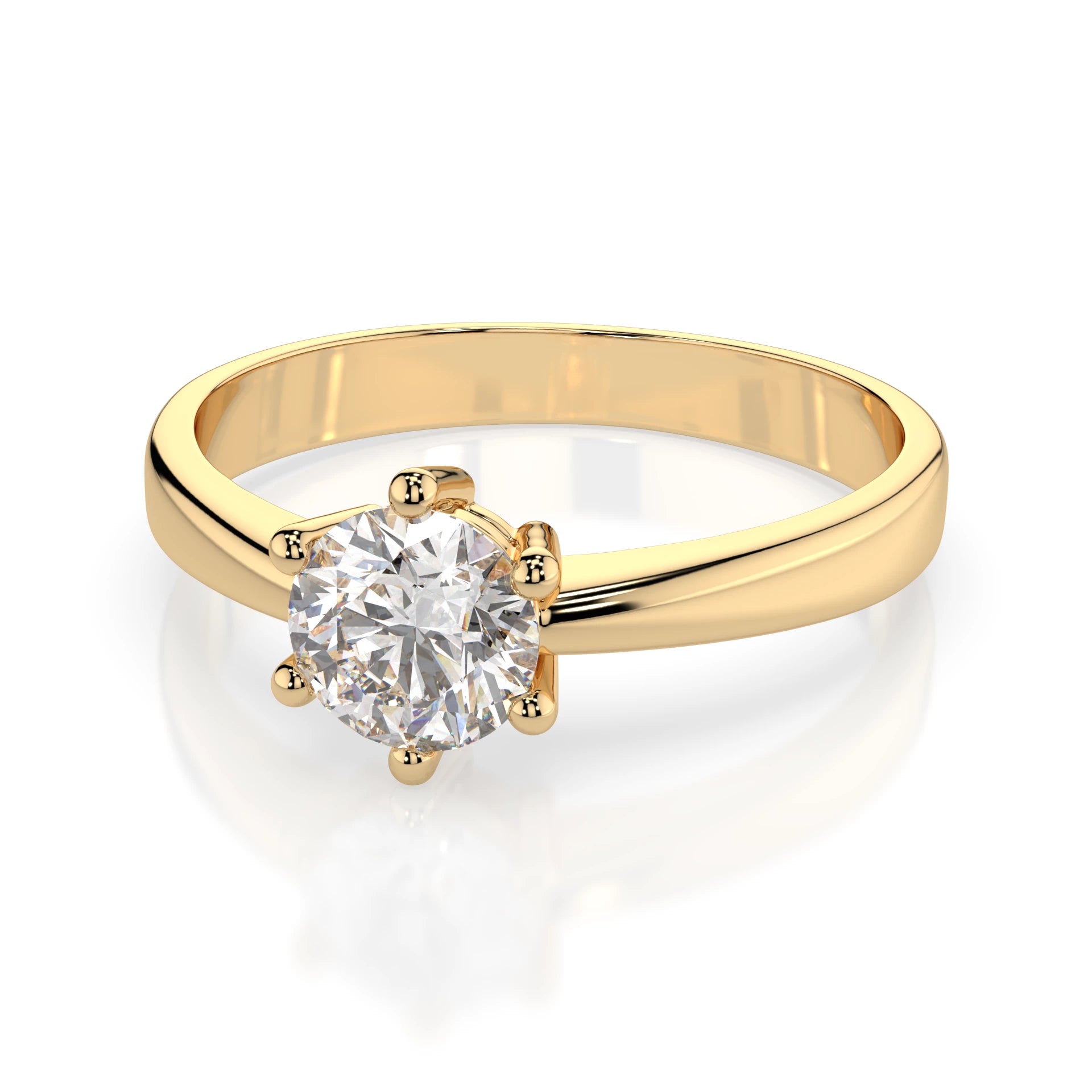 Solitaire Ring (Round), 0.4 ct — 101-10151(4.7)