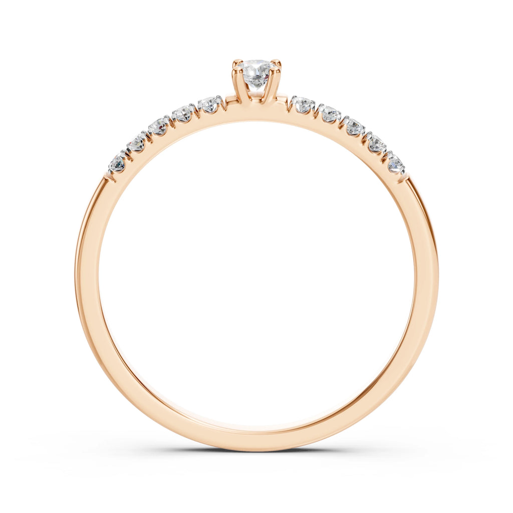 Solitaire Eternity Ring (Round), 0.07 ct — 101-10126/2(2.6)