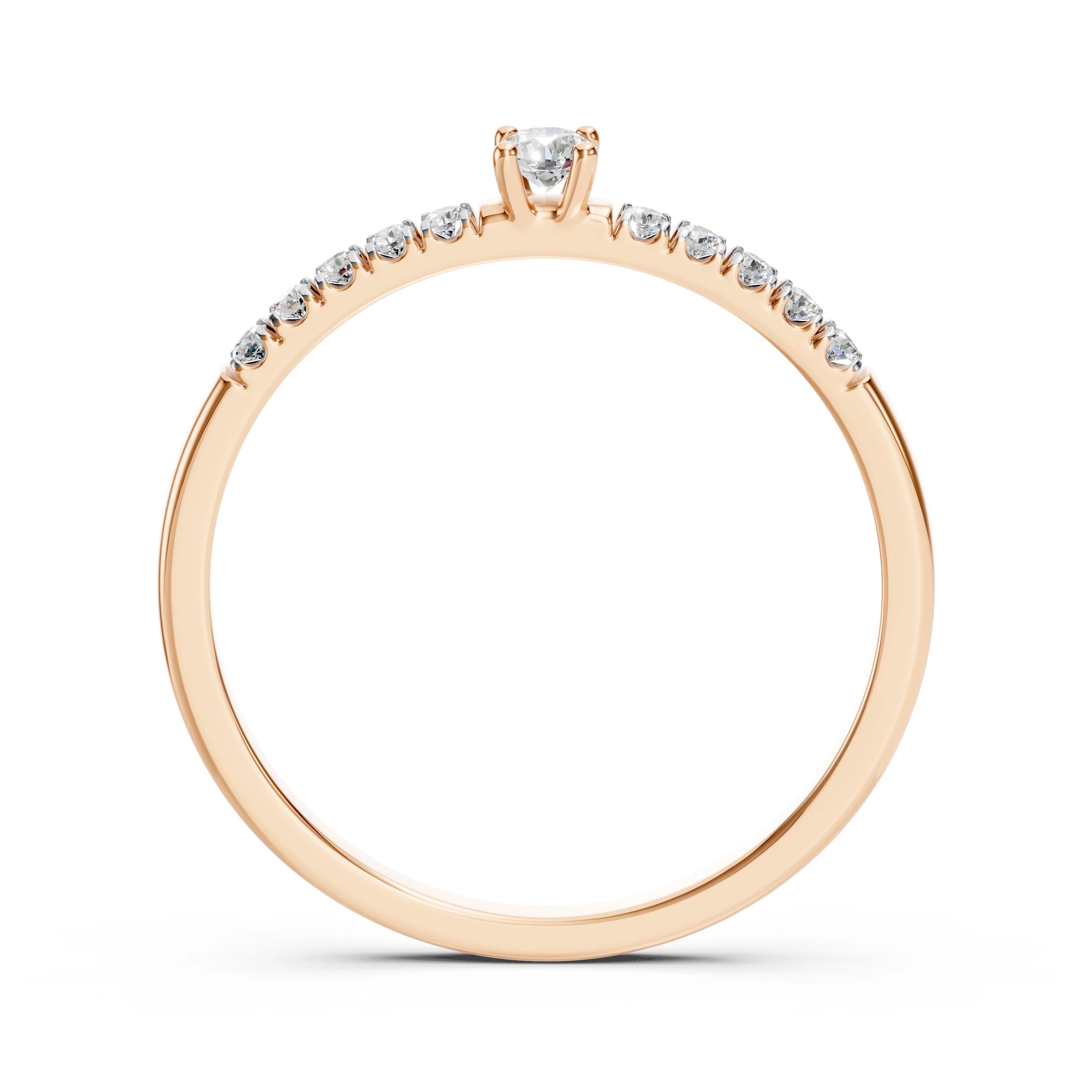 Solitaire Eternity Ring (Round), 0.07 ct — 101-10126/2(2.6)