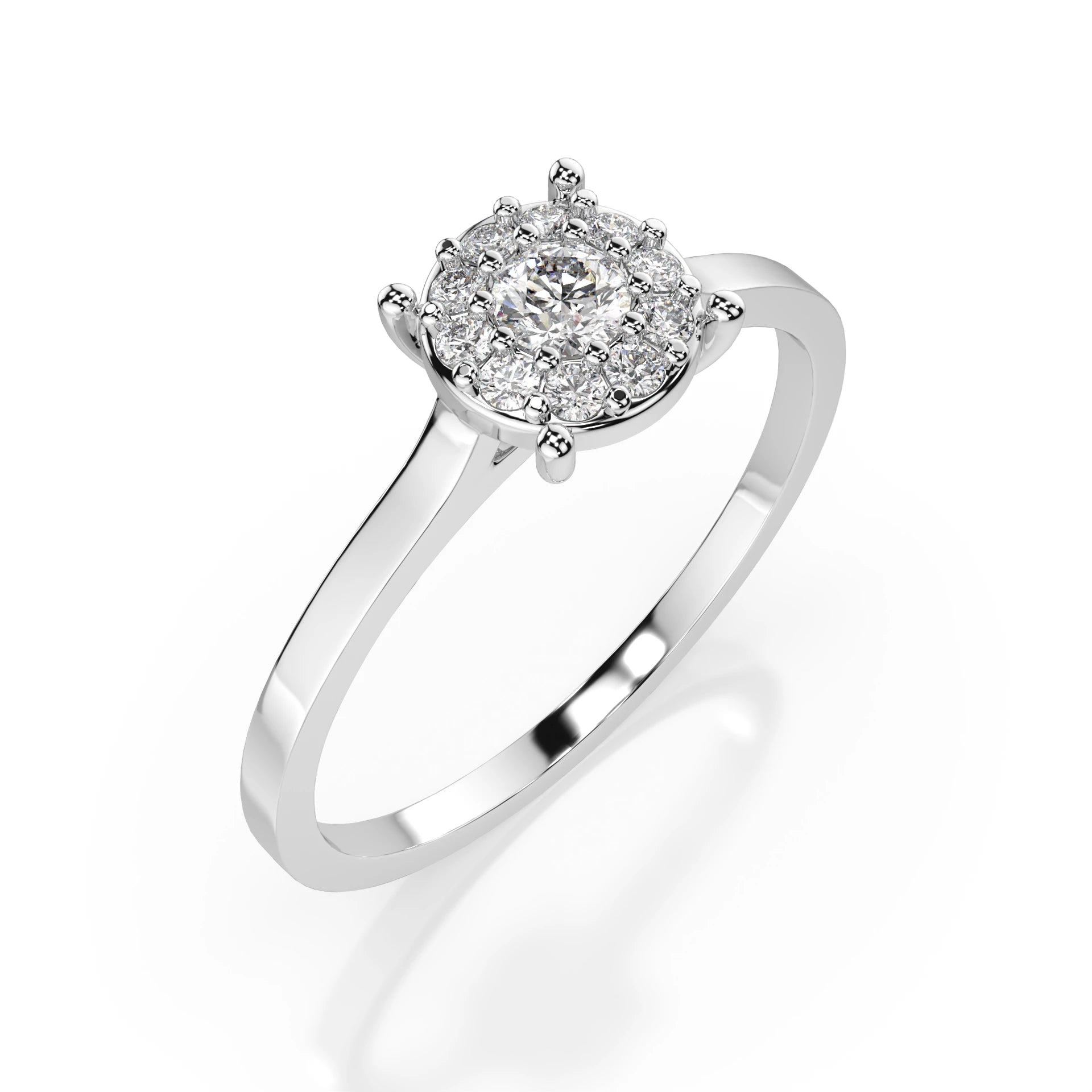 Solitaire Eternity Ring (Round), 0.06 ct — 101-10017/1(2.5)