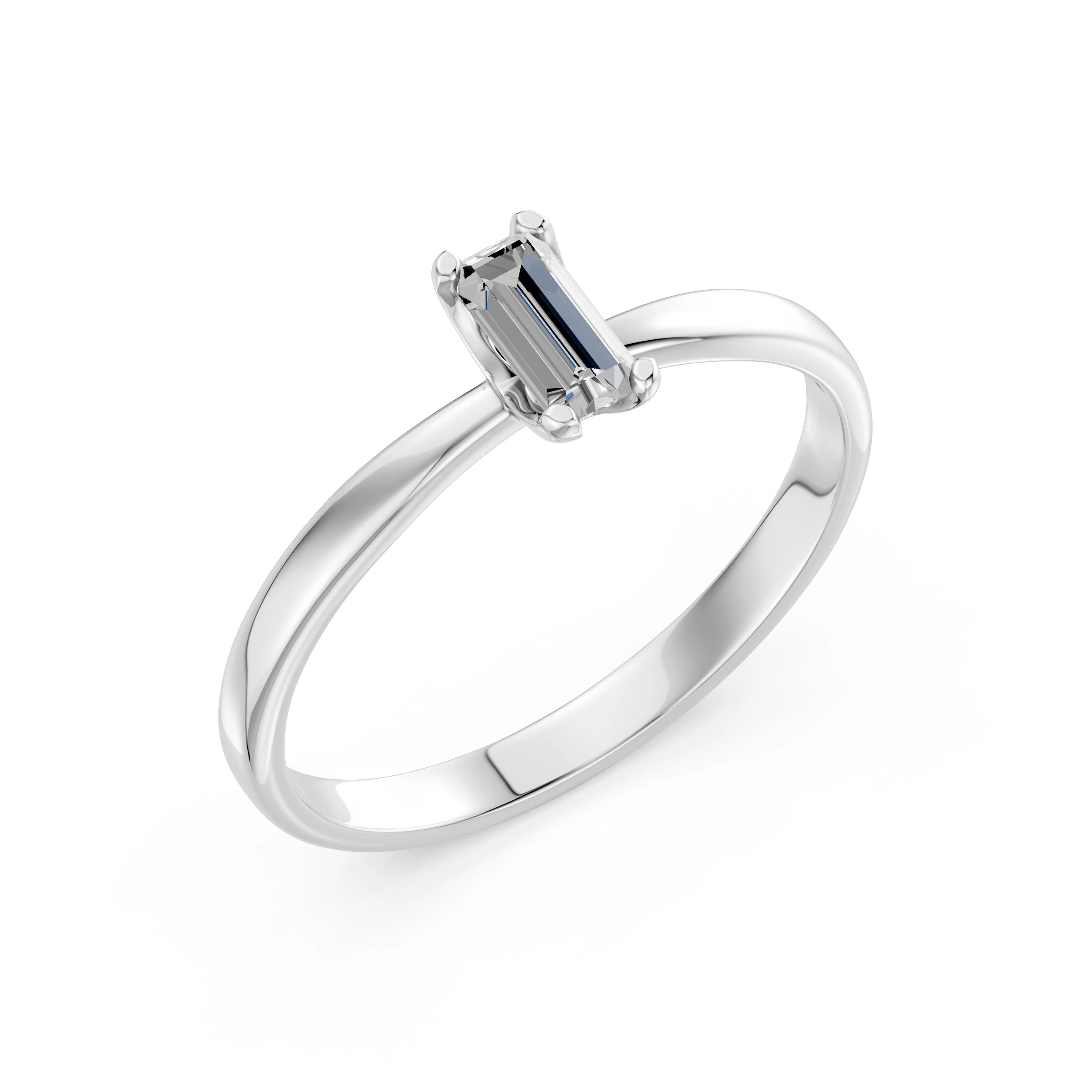 Solitaire Ring, 0.3 ct — 101-10194(0.30)BAQ