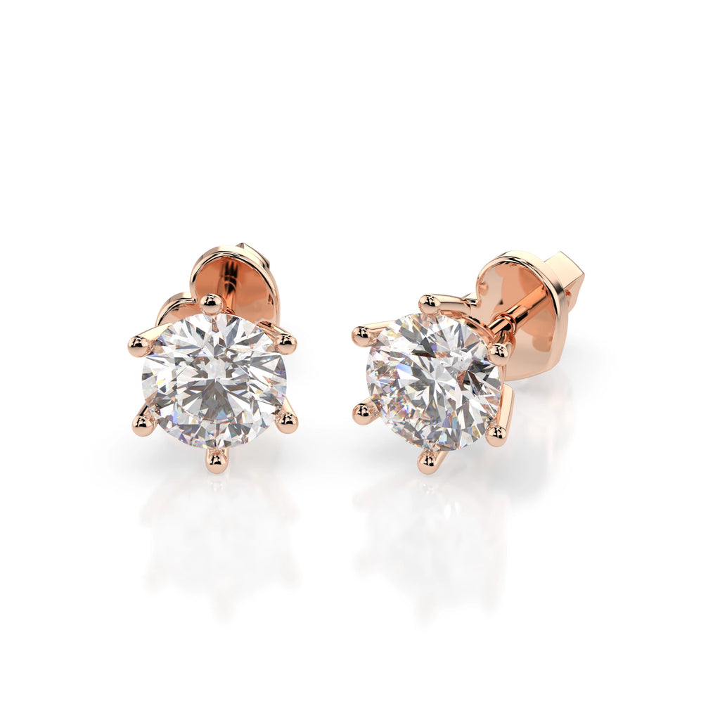 Solitaire Butterfly Earring (Round), 1.0 ct — 102-10151(5.1)