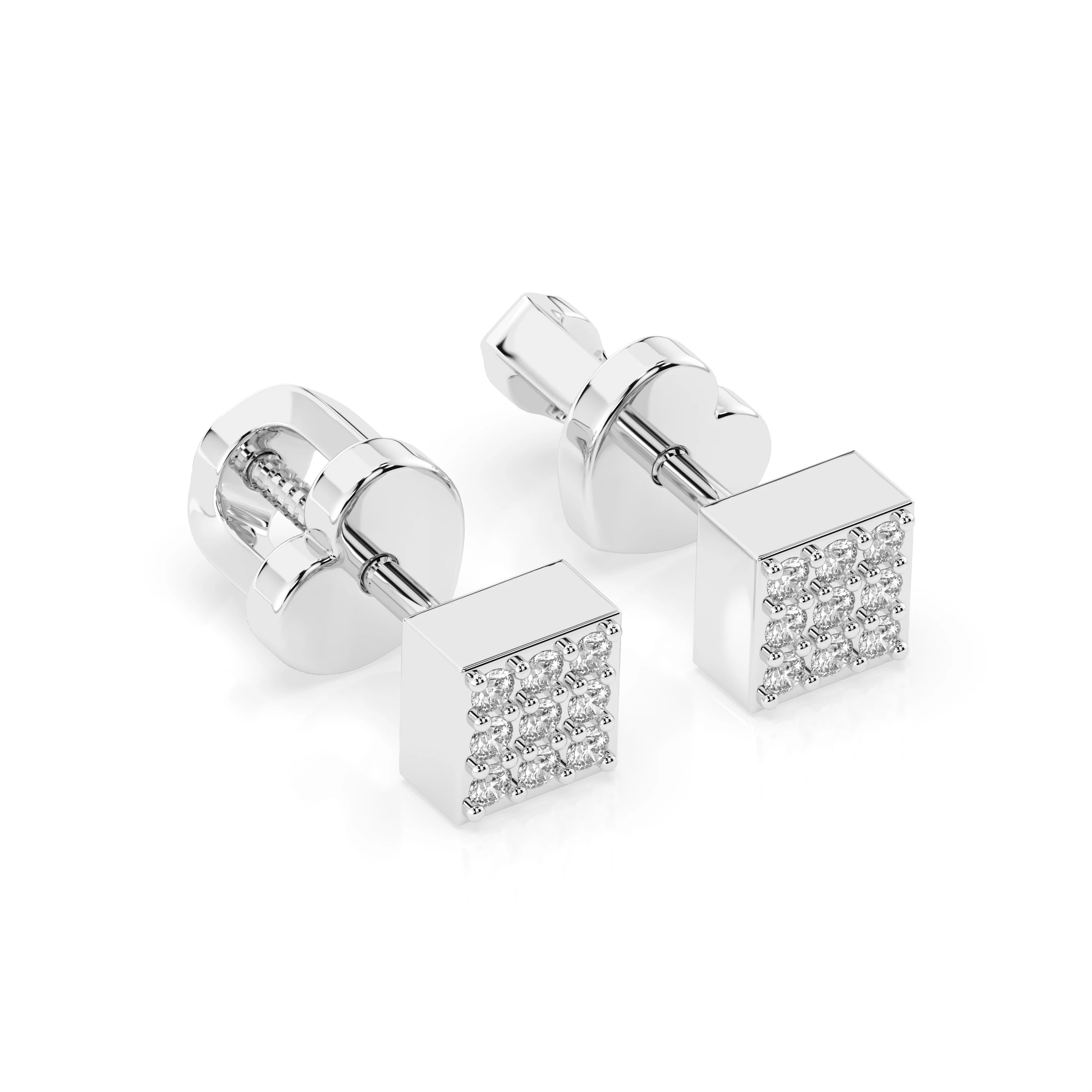 Illusion Earring (Round), 0.11 ct — 102-10063
