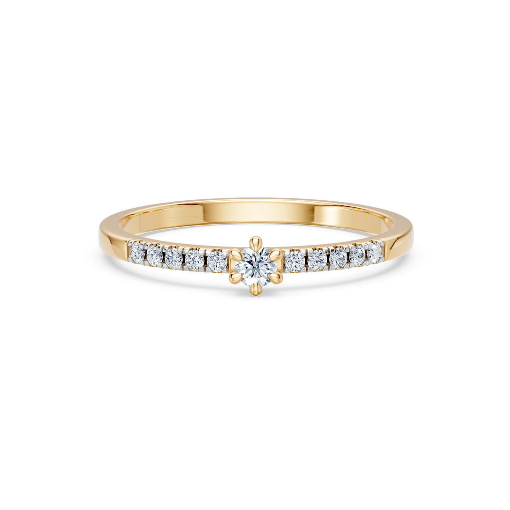 Solitaire Eternity Ring, 0.07 ct — 101-10126/4(2.6)