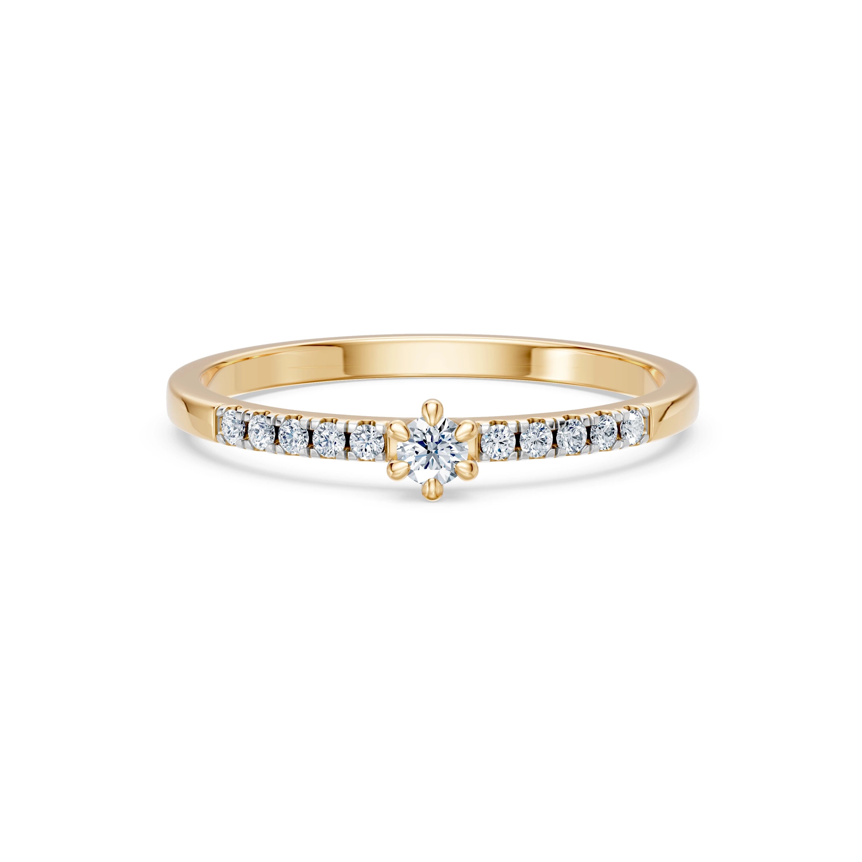 Solitaire Eternity Ring, 0.07 ct — 101-10126/4(2.6)