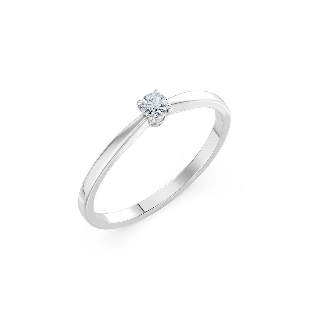 Solitaire Ring, 0.1 ct — 101-10116(3.0)