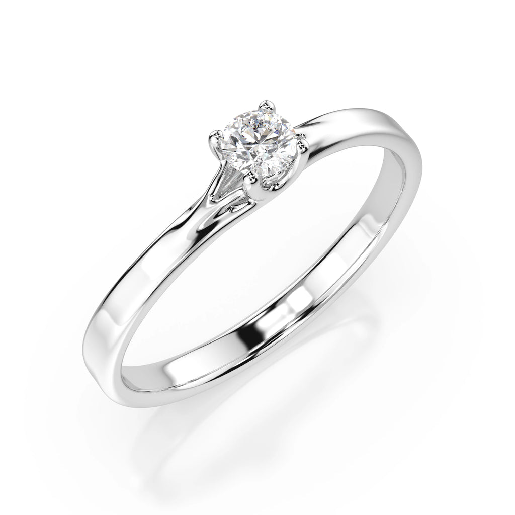 Solitaire Ring (Round), 0.1 ct — 101-10014(3.0)