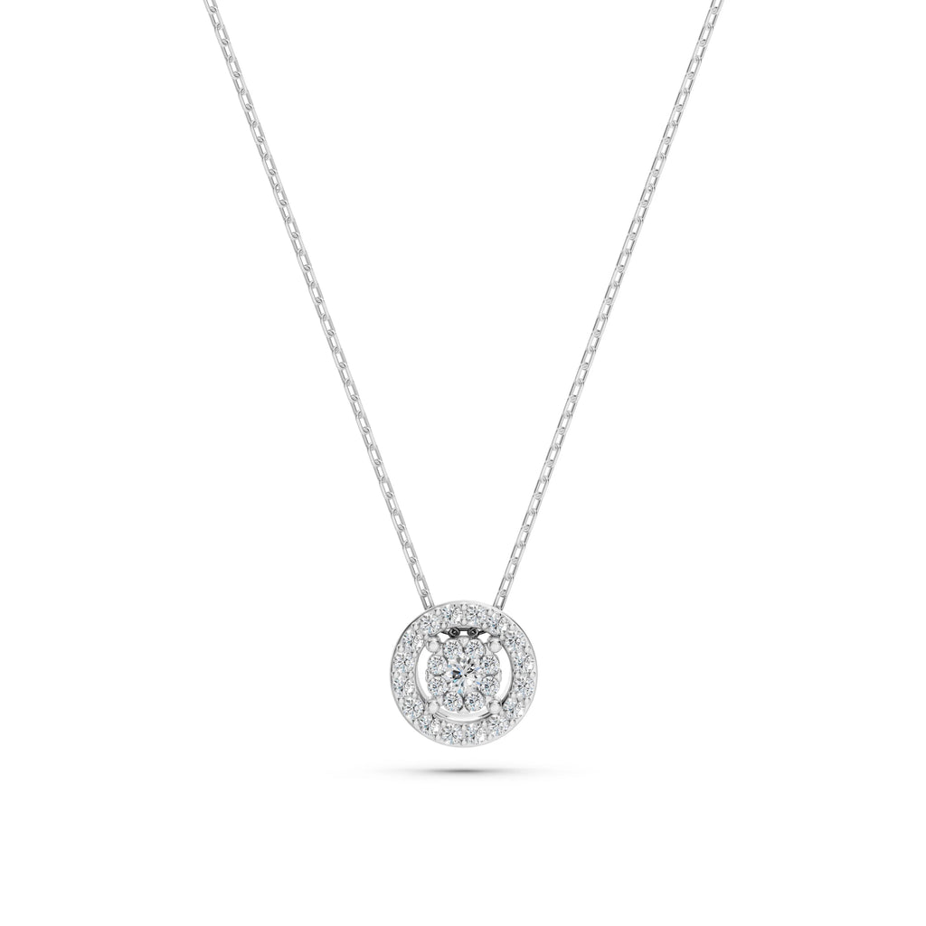 Illusion Necklace (Round), 0.03 ct — 104-10002(2.0)