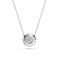 Solitaire Necklace (Round), 0.15 ct — 104-10007(3.4)