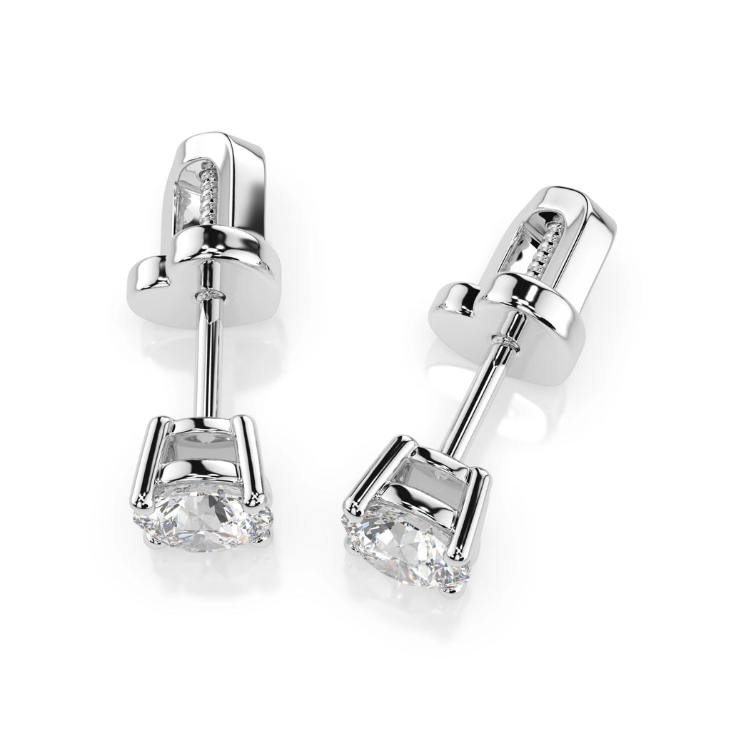 Solitaire Butterfly Earring (Round), 0.5 ct — 102-10012/1(4.0)