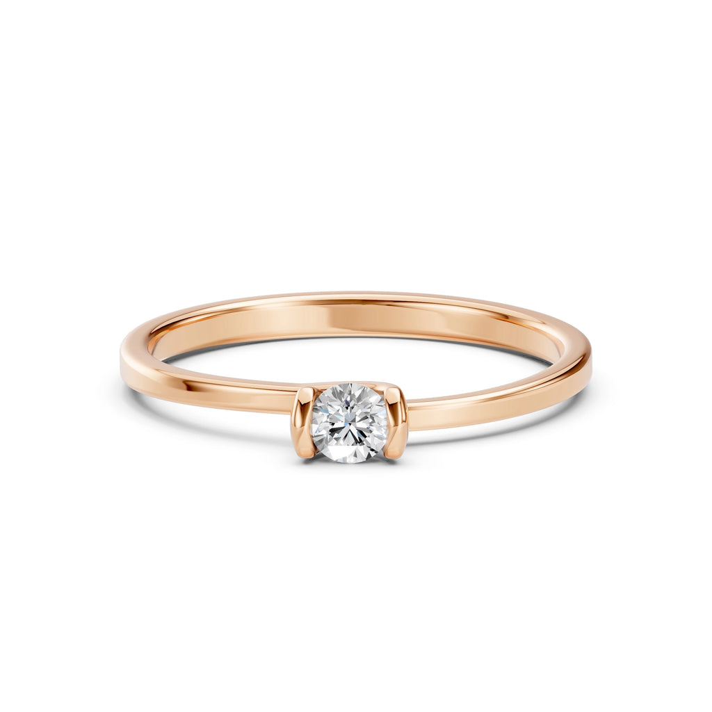 Solitaire Ring (Round), 0.2 ct — 101-10016(3.7)