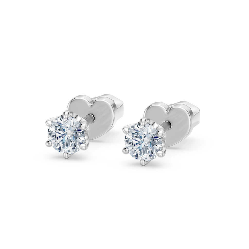 Solitaire Butterfly Earring, 0.5 ct — 102-10040/1(4.0)