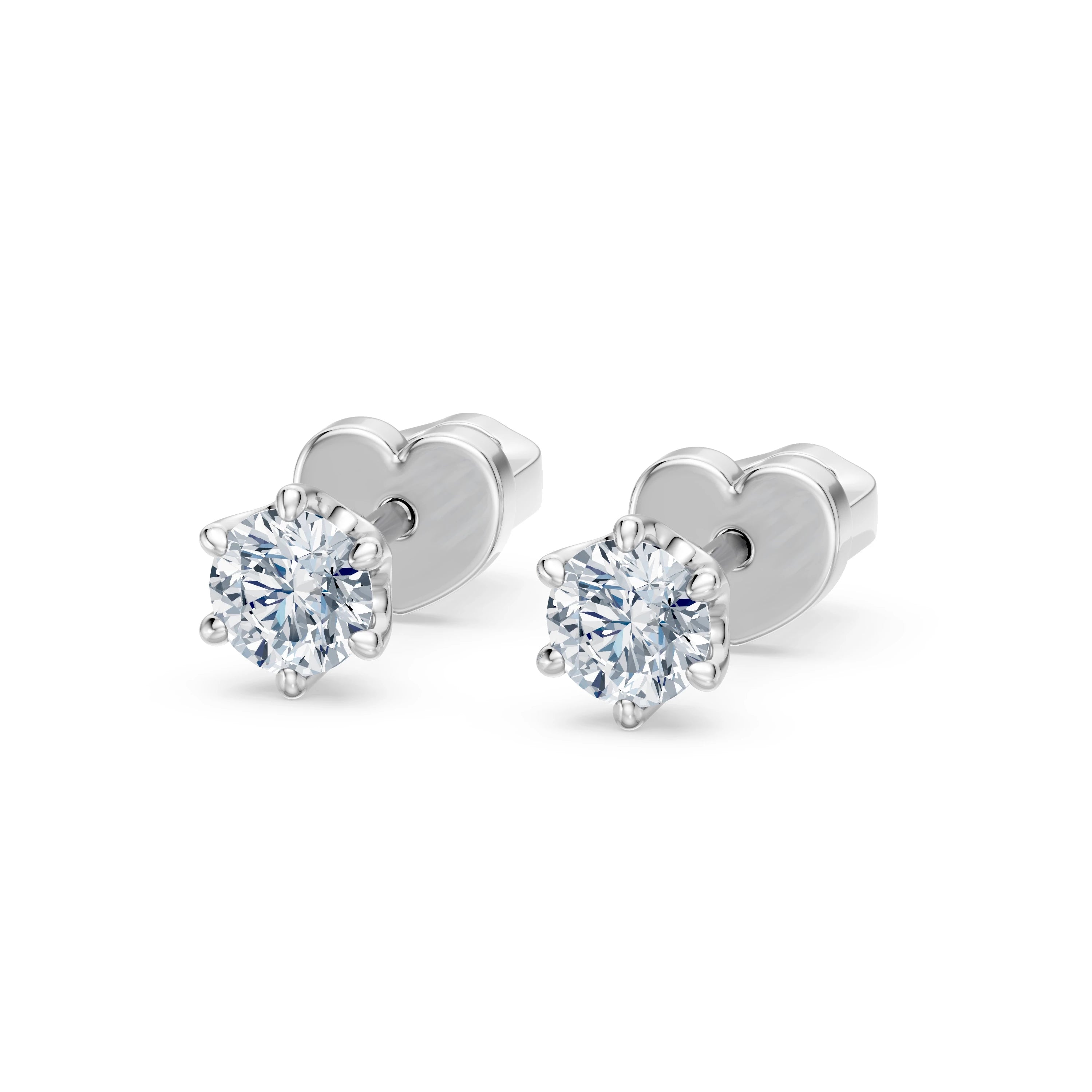 Solitaire Butterfly Earring, 0.5 ct — 102-10040/1(4.0)