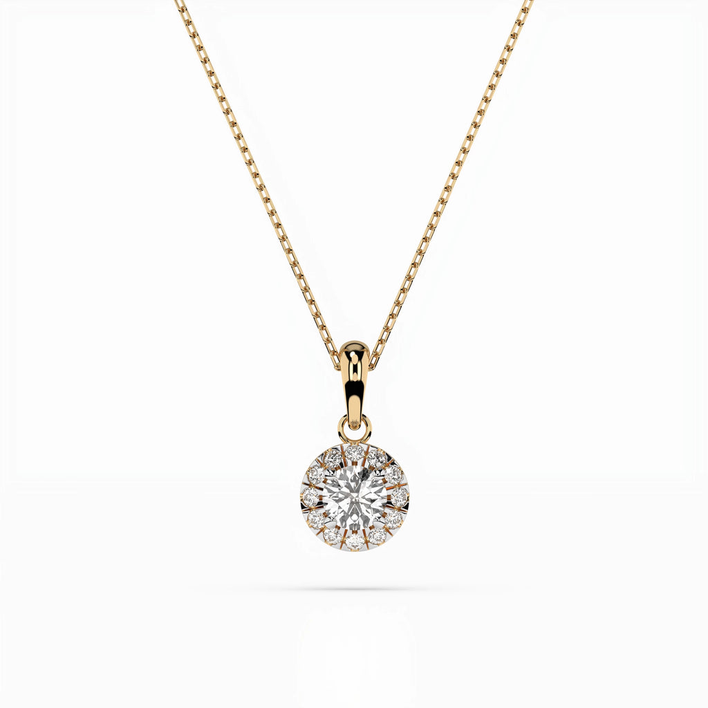 Solitaire Eternity Necklace (Round), 0.2 ct — 104-10053(3.7)