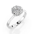 Illusion Ring (Round), 0.15 ct — 101-10015/1(3.4)