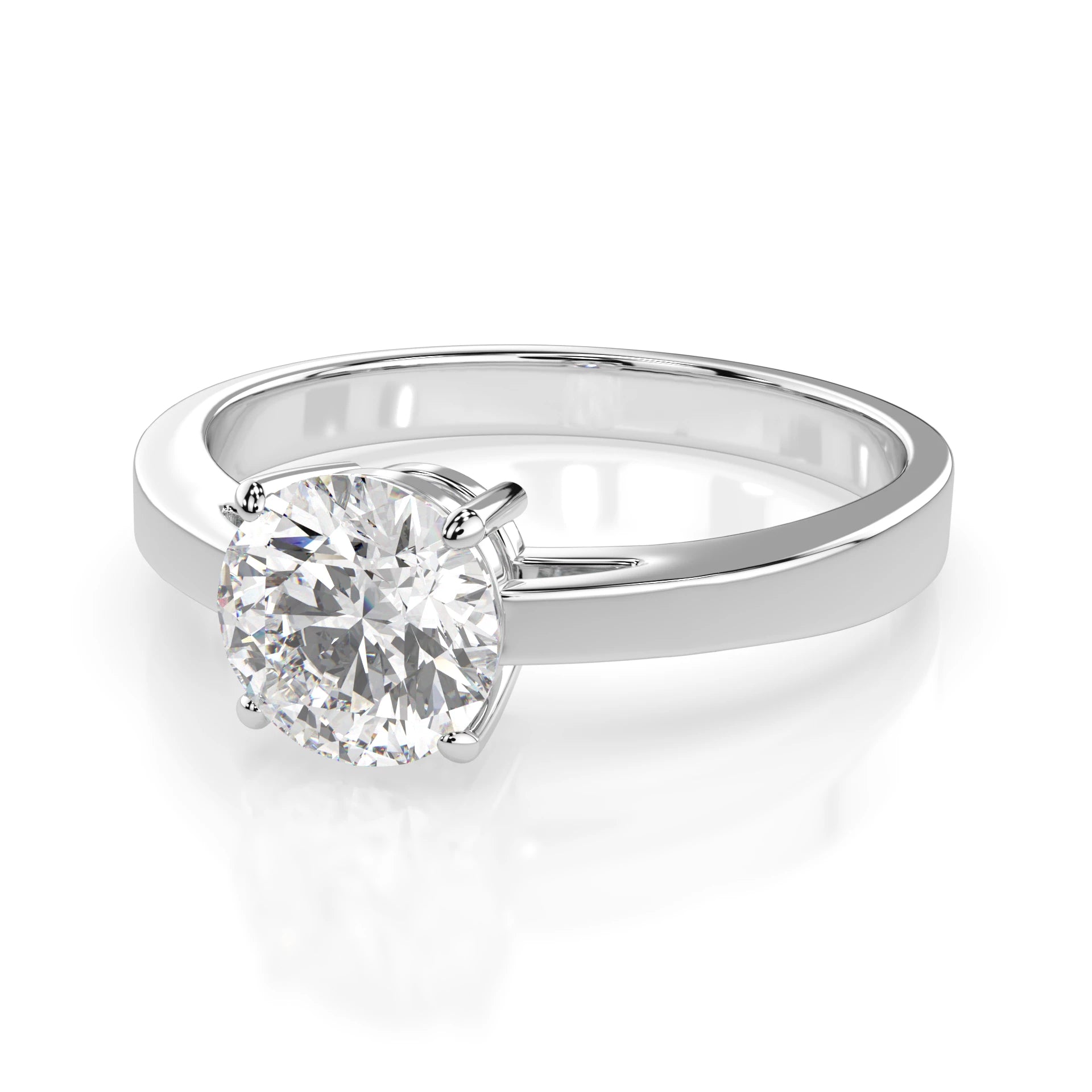 Solitaire Ring (Round), 0.7 ct — 101-10012/1(5.7)