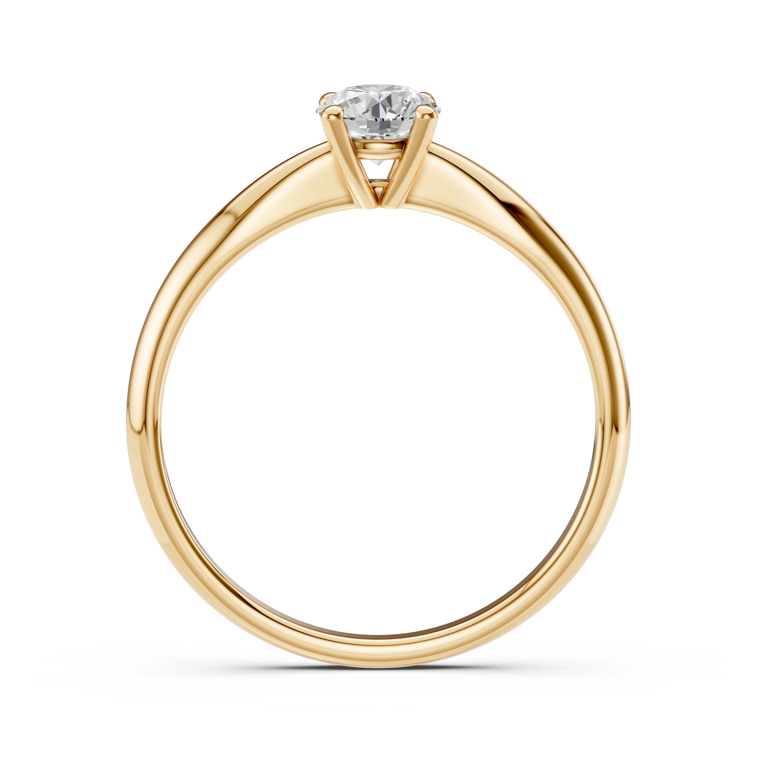 Solitaire Ring (Round), 0.4 ct — 101-10021(4.7)