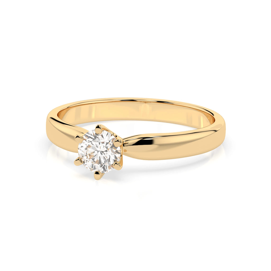 Solitaire Ring (Round), 0.3 ct — 101-10040(4.2)
