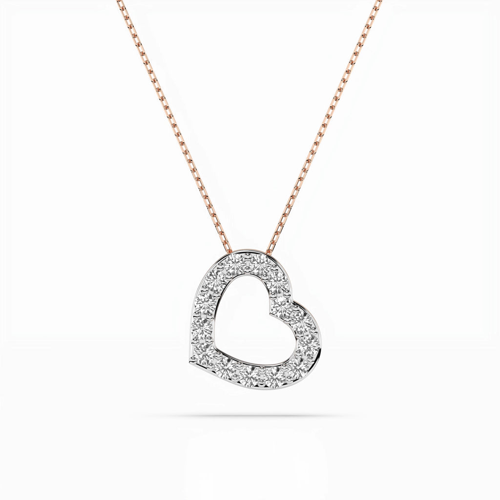Minimalism Necklace (Round), 0.35 ct — 104-10061