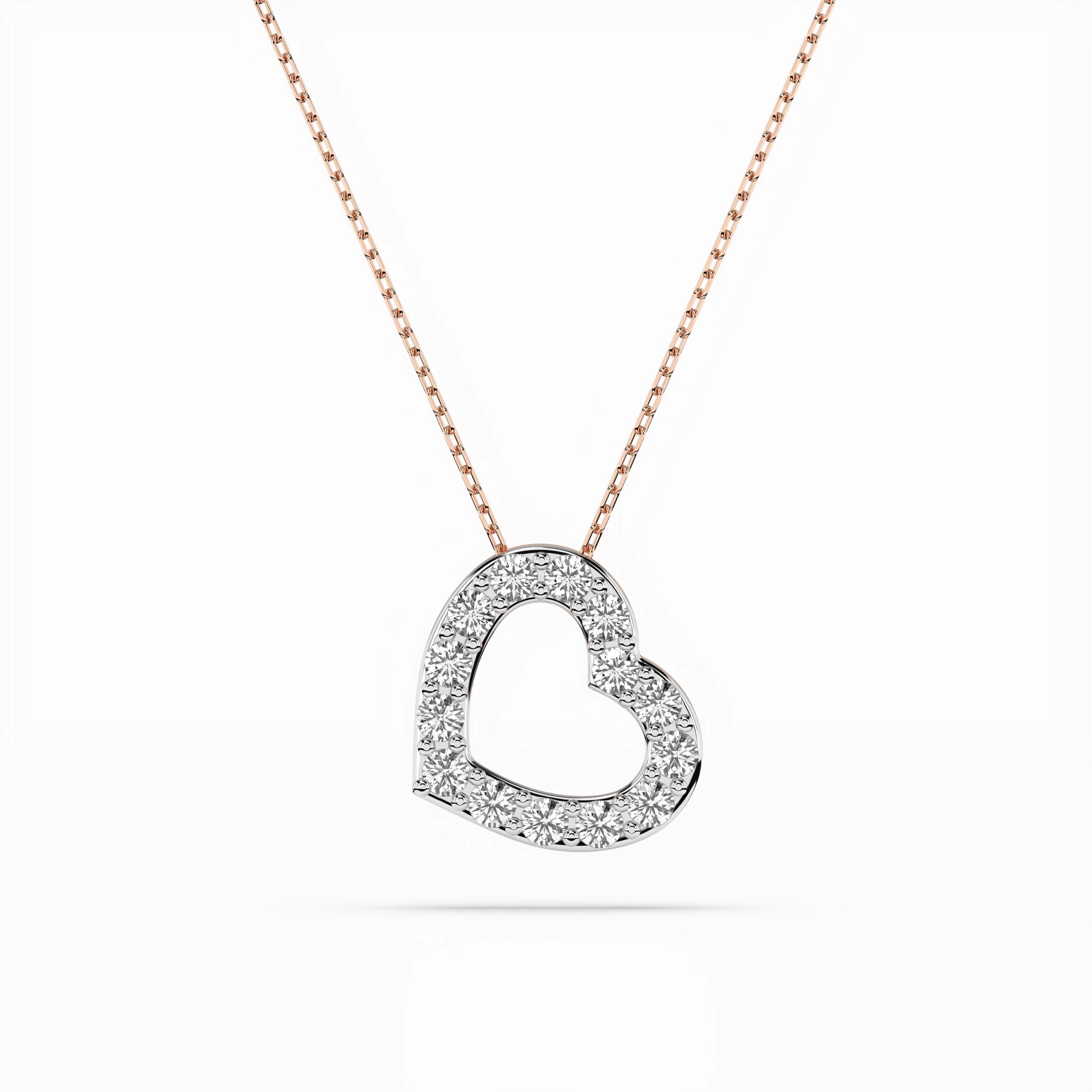 Minimalism Necklace (Round), 0.35 ct — 104-10061