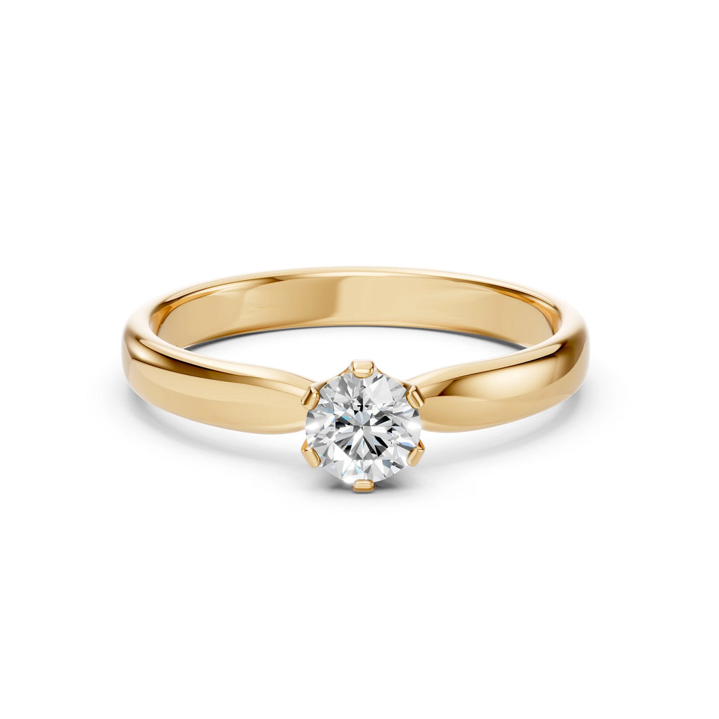 Solitaire Ring (Round), 0.4 ct — 101-10040(4.7)