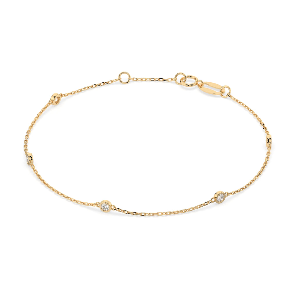Minimalism Bracelet (Round), 0.14 ct — 105-10008/5(1.9)