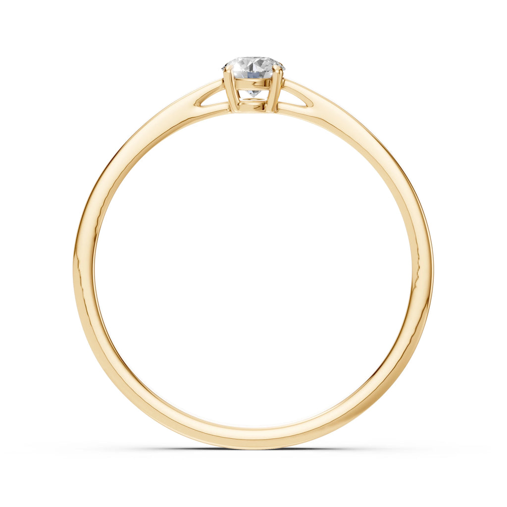 Solitaire Ring (Round), 0.15 ct — 101-10012/1(3.4)
