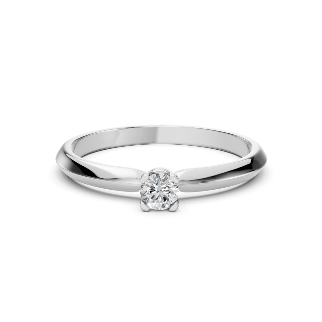 Solitaire Ring (Round), 0.1 ct — 101-10089(3.0)