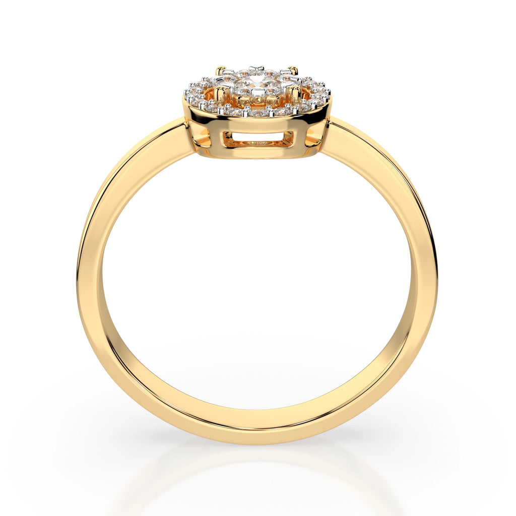 Illusion Ring (Round), 0.1 ct — 101-10018/1(3.0)