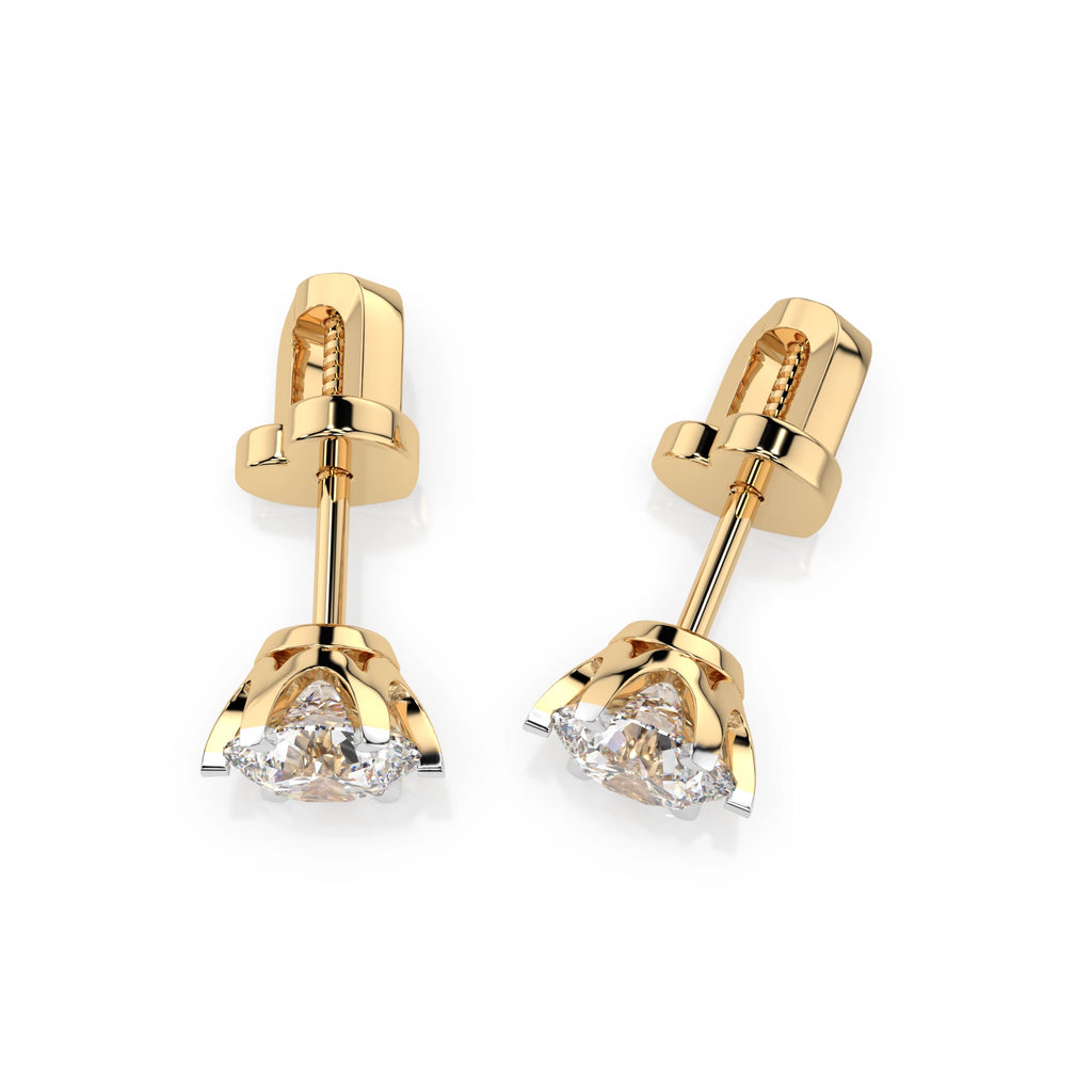 Solitaire Butterfly Earring (Round), 1.0 ct — 102-10040/1(5.1)