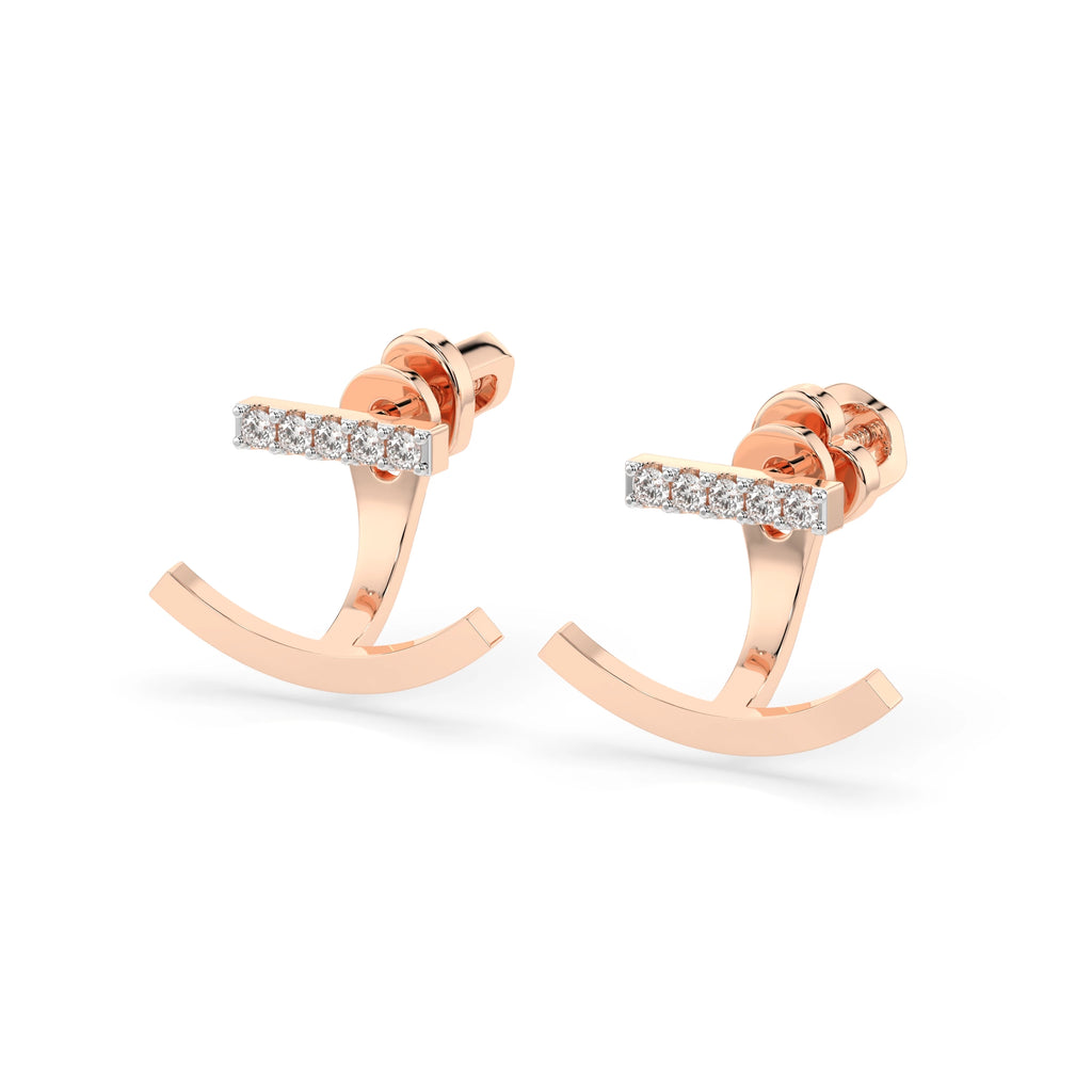 Minimalism Earring (Round), 0.15 ct — 102-10084