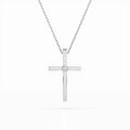 Minimalism Necklace (Round), 0.03 ct — 104-10031