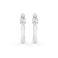 Solitaire English Lock Earring (Round), 0.12 ct — 102-10089(2.5)