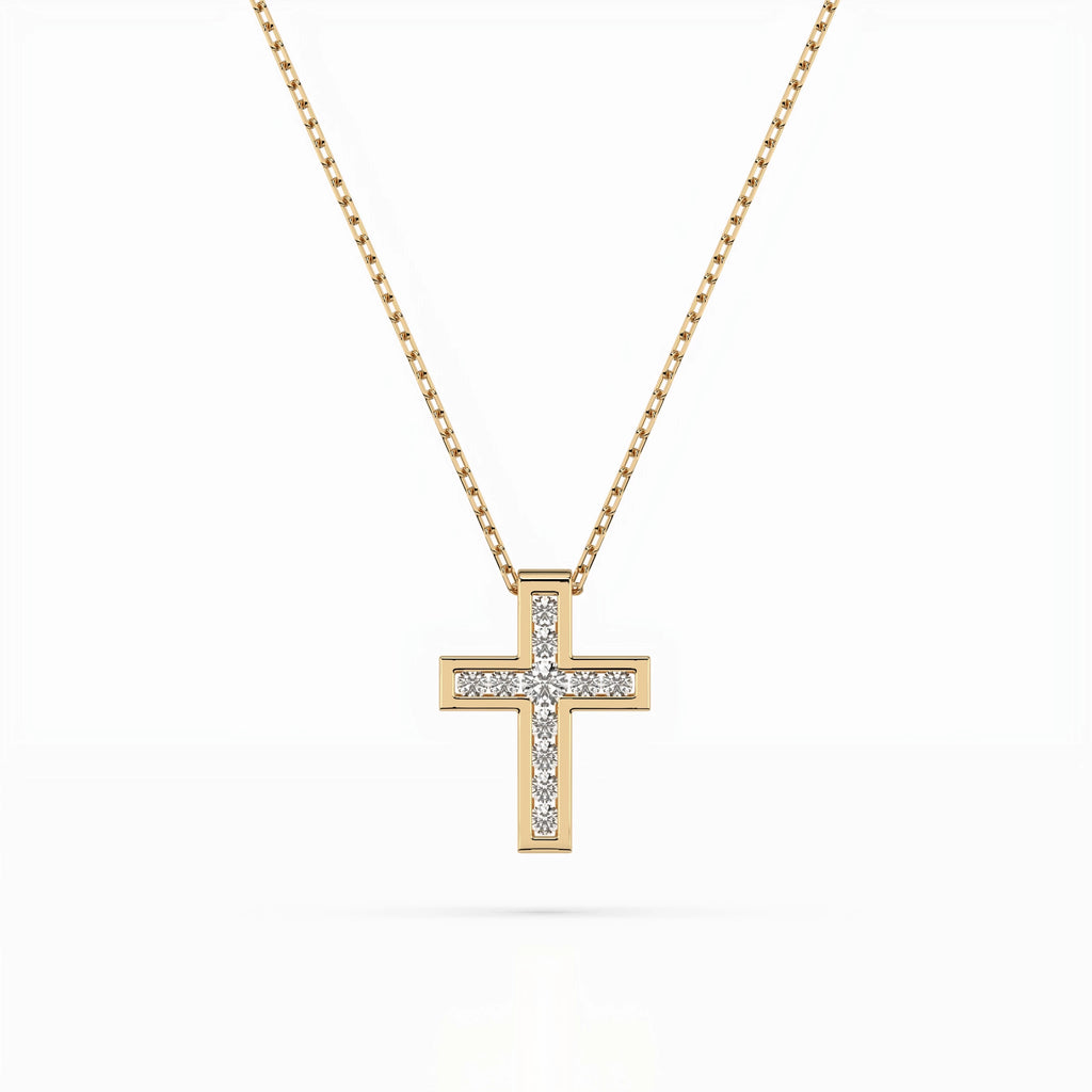 Minimalism Necklace (Round), 0.03 ct — 104-10008