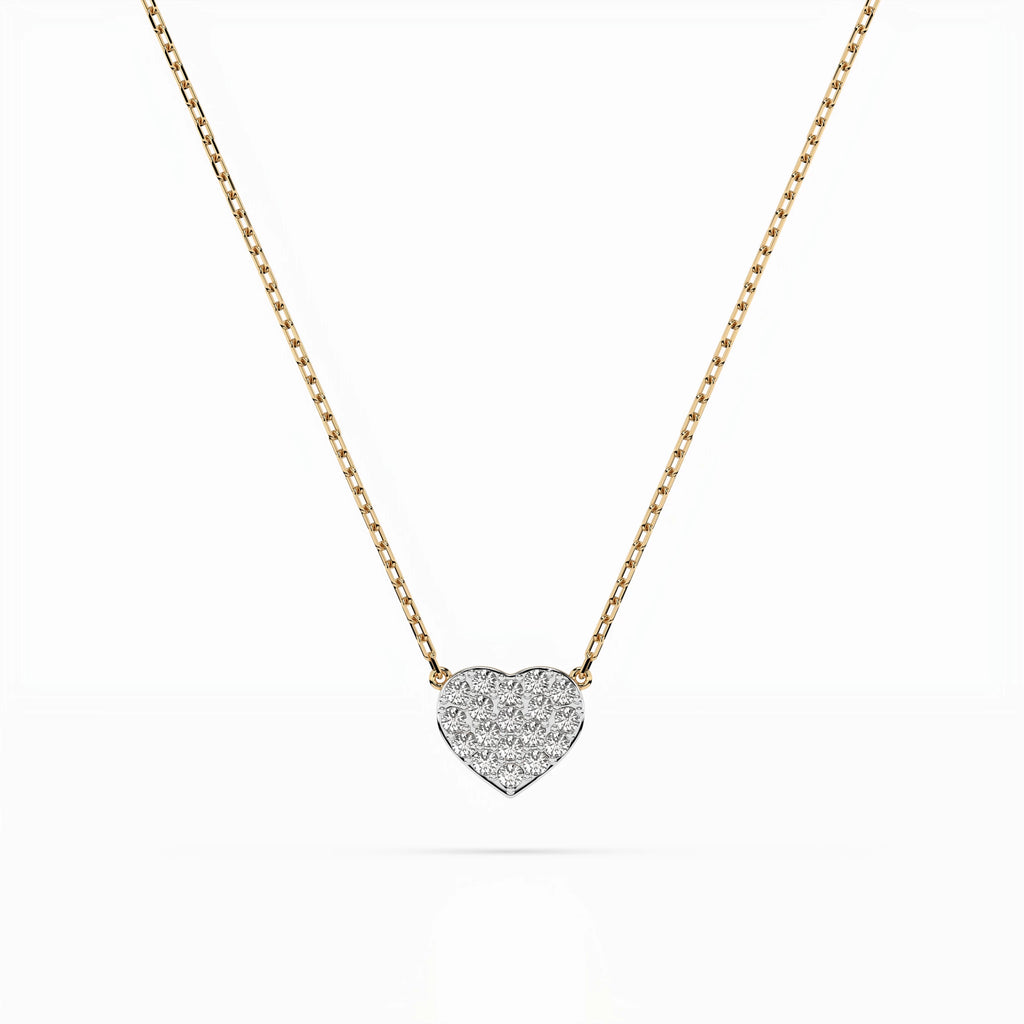 Illusion Necklace (Round), 0.09 ct — 104-10059