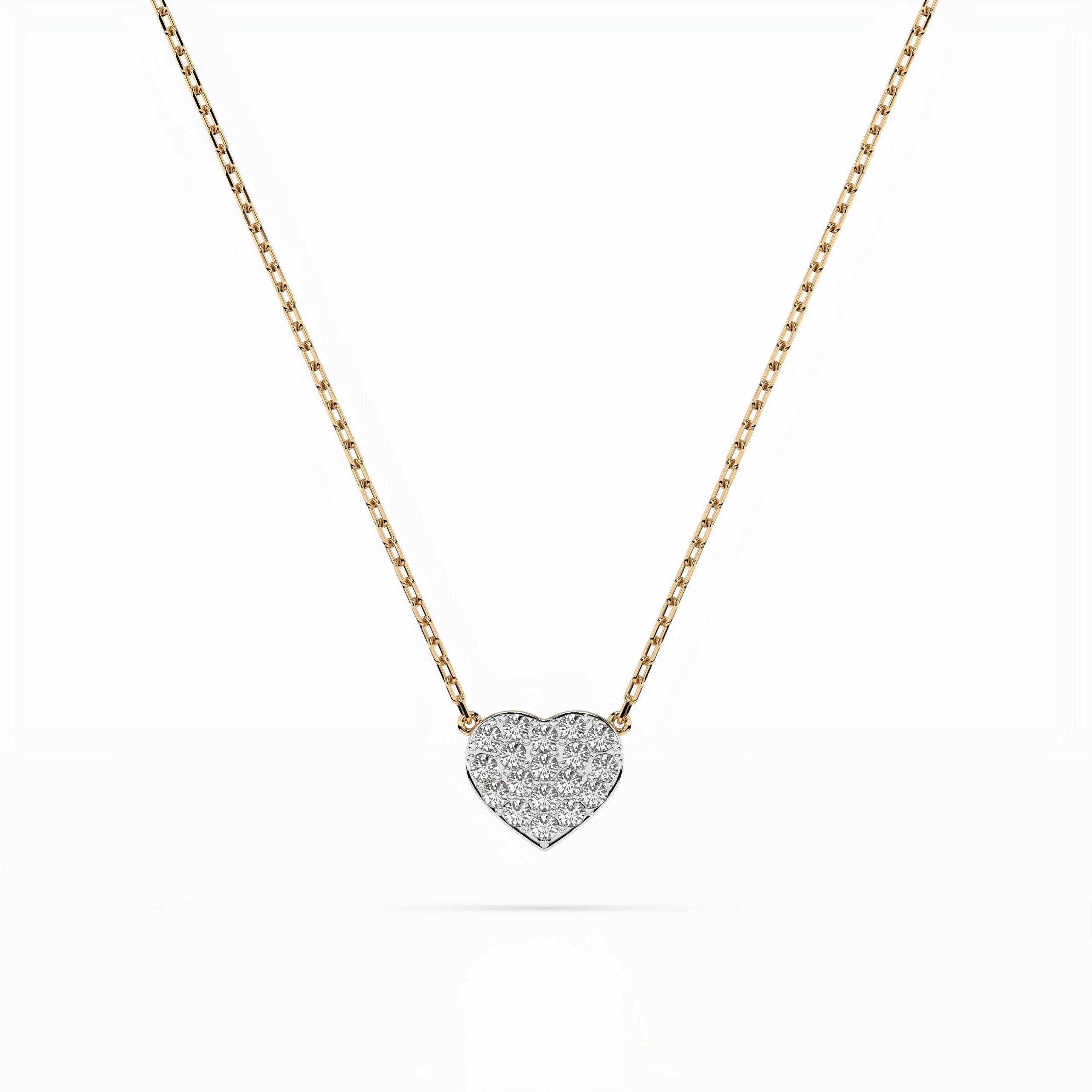 Illusion Necklace (Round), 0.09 ct — 104-10059