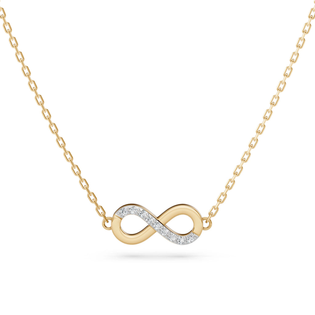 Minimalism Necklace (Round), 0.05 ct — 104-10072