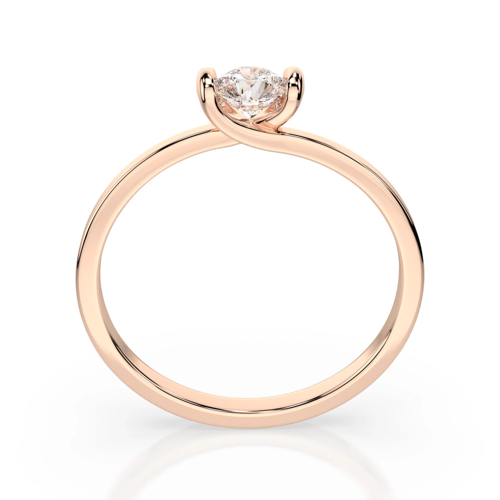 Solitaire Ring (Round), 0.1 ct — 101-10016(3.0)