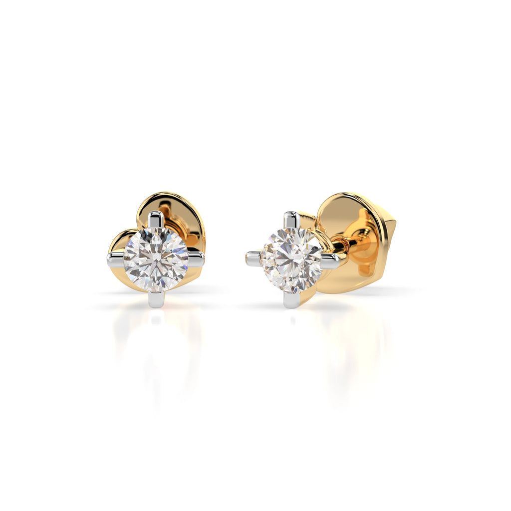 Solitaire Butterfly Earring (Round), 0.2 ct — 102-10025(3.0)