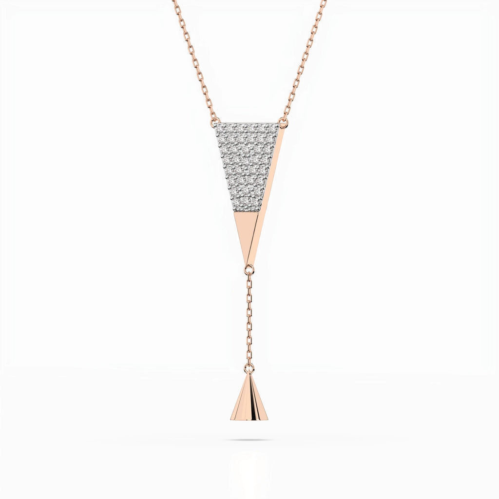 Minimalism Necklace (Round), 0.22 ct — 104-10018