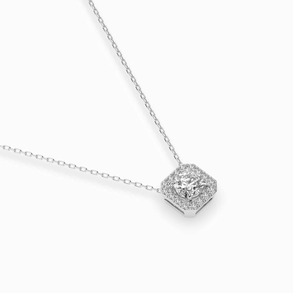 Solitaire Eternity Necklace (Round), 0.2 ct — 104-10042(3.7)