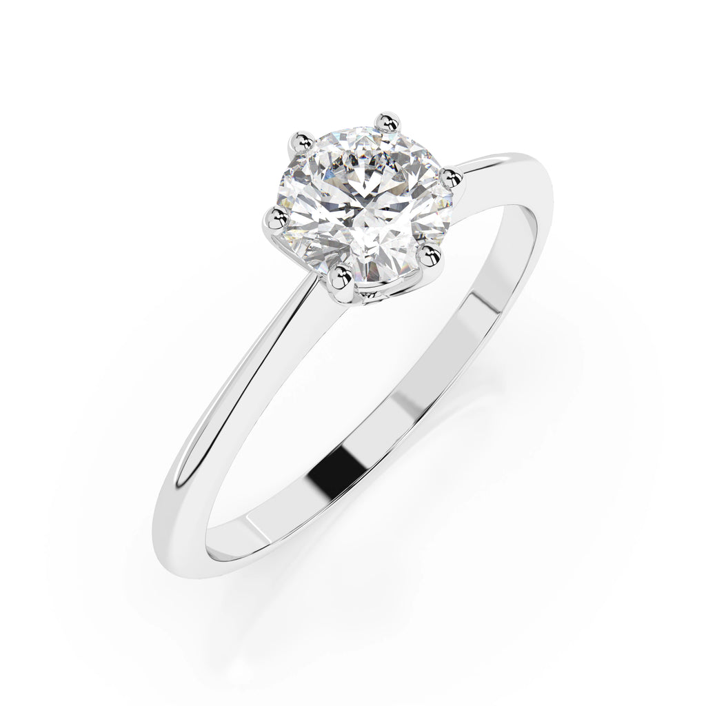 Solitaire Ring (Round), 0.3 ct — 101-10027(4.2)