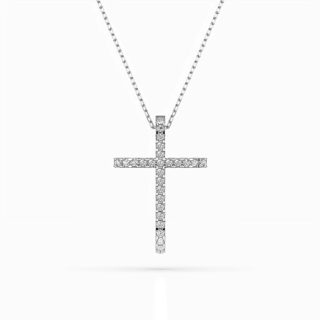 Minimalism Necklace (Round), 0.14 ct — 104-10026