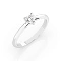 Solitaire Ring (Heart), 0.3 ct — 101-10190(0.30)HRT