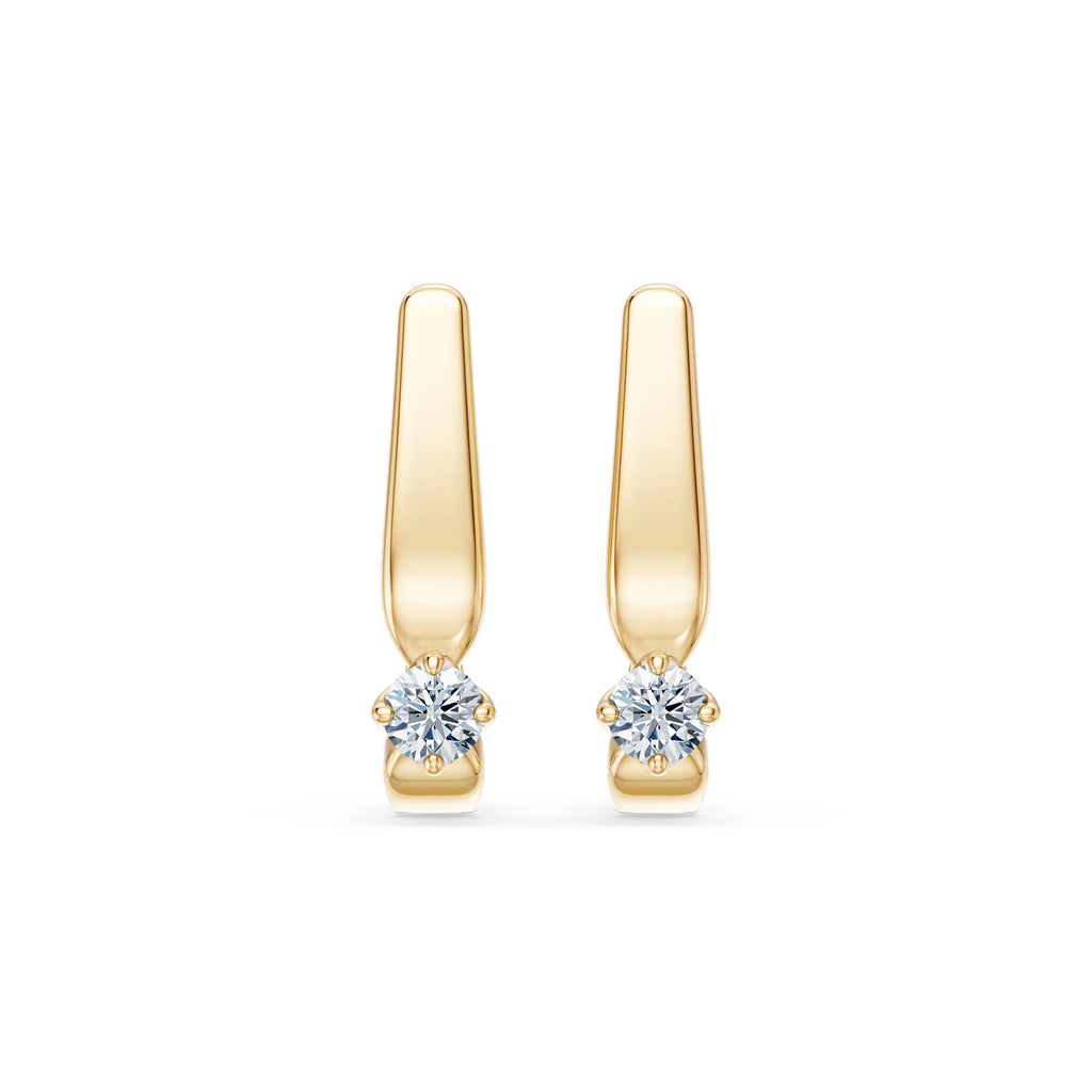 Solitaire English Lock Earring, 0.2 ct — 102-10041(3.0)