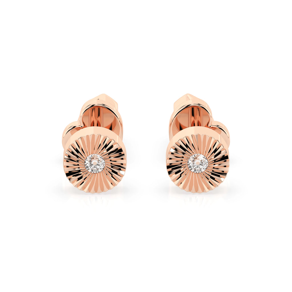 Minimalism Earring (Round), 0.04 ct — 102-10049