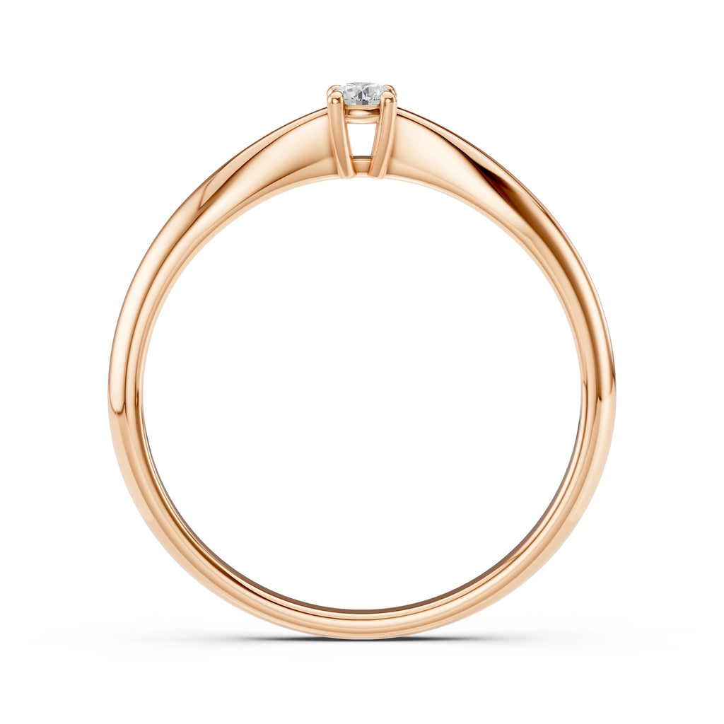 Solitaire Ring (Round), 0.06 ct — 101-10021(2.5)